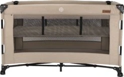 Reisbed Novi Baby® Nora Luxe Sand/Black -Winkel Voor Babyproducten 1200x748 3