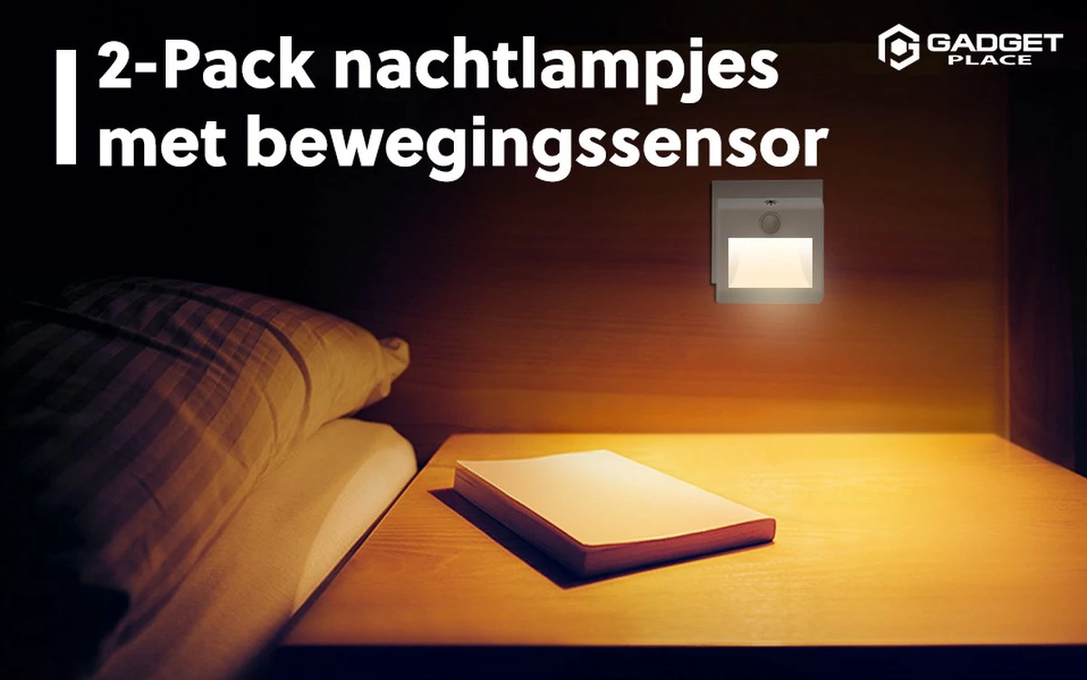 Dimbaar Nachtlampje Stopcontact Met Bewegingssensor Voor Kinderen & Volwassenen - Warm Wit - 2 Stuks 11 Dimbaar Nachtlampje Stopcontact Met Bewegingssensor Voor Kinderen & Volwassenen - Warm Wit - 2 Stuks - Afbeelding 9