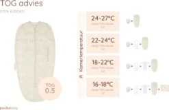 Puckababy Inbakerslaapzak Original Mini 3-6 Maanden - Cotton - Seashell Sand -Winkel Voor Babyproducten 1200x777 4