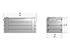 WOOOD Dennis Speelgoedkist - Grenen Geborsteld - Betongrijs - 42x90x42 -Winkel Voor Babyproducten 1200x781 2