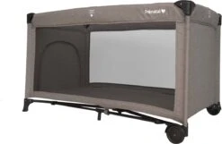 Prénatal Luxe Campingbedje Met Bodemmatras - Inclusief Draagtas - Inklapbaar Baby Campingbed - Met Wieltjes En Kruipluik - 120 X 60 Cm - Taupe Bruin -Winkel Voor Babyproducten 1200x784 3