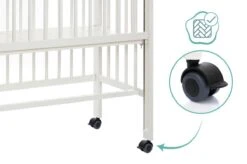 Wieg - Co-sleeper - 2 In 1 - 90 X 40 Cm - Incl. Matras - Massief Beukenhout – Fillikid -Winkel Voor Babyproducten 1200x795 2