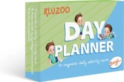 KLUZOO Dagplanner – 72 Magnetische Kaarten Jongen-Pictogrammen Voor Planbord Met Activiteiten En Taken – Zindelijkheidstraining – Beloningssysteem – Montessori Speelgoed - Zindelijkheid - Potjestraining Jongens En Meisje – Dagritme - Planner – Kind