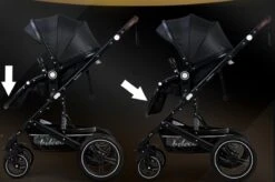 Belecoo - Luxe Kinderwagen - 3-in-1 Buggy - Opklapbare Wandelwagen - Autostoel - Wieg - Multifunctioneel - Zwart 17 Belecoo - Luxe Kinderwagen - 3-in-1 Buggy - Opklapbare Wandelwagen - Autostoel - Wieg - Multifunctioneel - Zwart -Winkel Voor Babyproducten 1200x797 8
