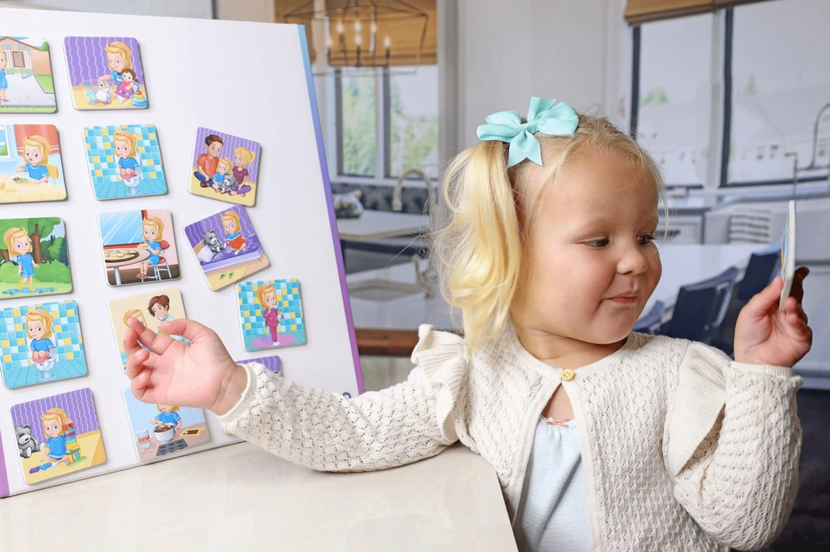 KLUZOO Dagplanner – 72 Magnetische Kaarten Meisje-Pictogrammen Voor Planbord Met Activiteiten En Taken – Zindelijkheidstraining – Beloningssysteem – Montessori Speelgoed - Zindelijkheid - Potjestraining Jongens En Meisje – Dagritme - Planner – Kind 7 KLUZOO Dagplanner – 72 Magnetische Kaarten Meisje-Pictogrammen Voor Planbord Met Activiteiten En Taken – Zindelijkheidstraining – Beloningssysteem – Montessori Speelgoed - Zindelijkheid - Potjestraining Jongens En Meisje – Dagritme - Planner – Kind - Afbeelding 5