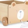 Navaris Houten Speelgoedkist Op Wielen - Opbergbox Voor Speelgoed - Inclusief Trektouw - Beer - 25,5 X 24 X 20 Cm - Bruin -Winkel Voor Babyproducten 1200x799 49
