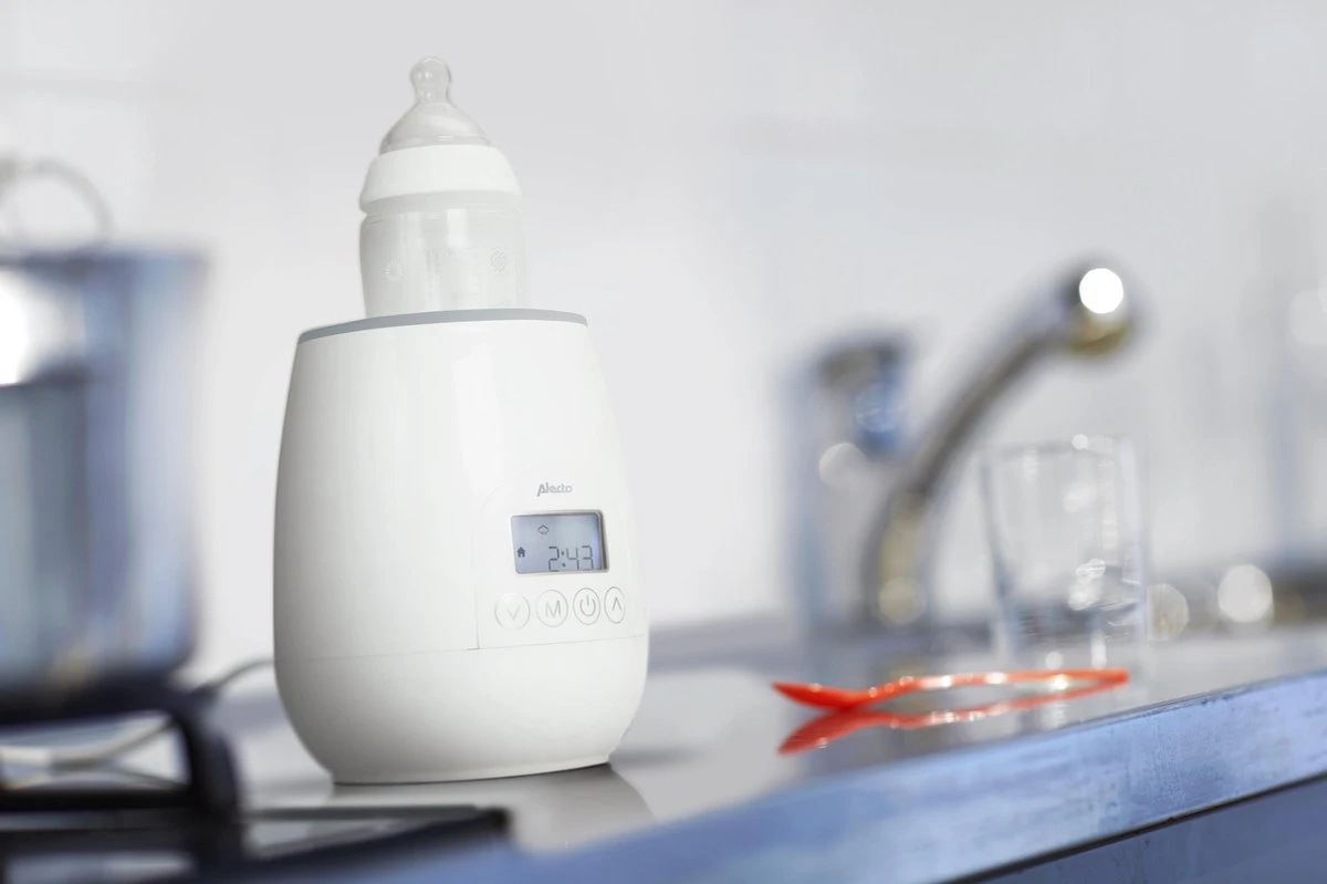 Alecto BW-700 - Snelle Digitale Flessenwarmer 500W Voor Opwarmen, Steriliseren En Ontdooien - Inclusief Stoomkap - Bediening Via Display - Wit 10 Alecto BW-700 - Snelle Digitale Flessenwarmer 500W Voor Opwarmen, Steriliseren En Ontdooien - Inclusief Stoomkap - Bediening Via Display - Wit - Afbeelding 8