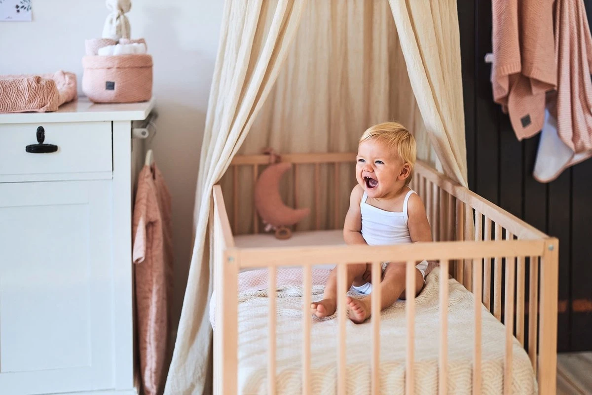 Jollein Baby Klamboe Vintage 245cm - Nougat 12 Jollein Baby Klamboe Vintage 245cm - Nougat - Afbeelding 10