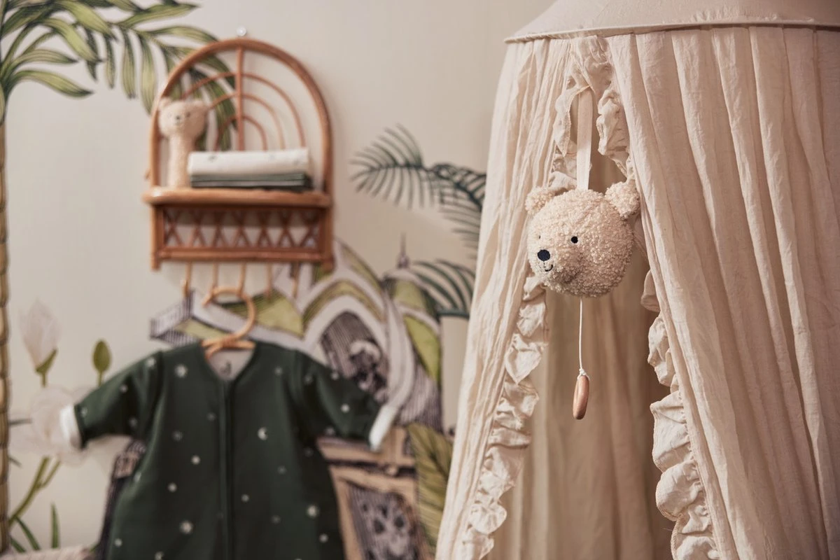 Jollein Baby Sluier Vintage Ruffle 155cm - Nougat 10 Jollein Baby Sluier Vintage Ruffle 155cm - Nougat - Afbeelding 8