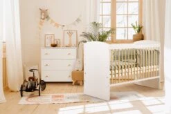 MamaLoes Karolina Ledikant - 60 X 120 Cm - Wit/Naturel - Verstelbare Bodem -Winkel Voor Babyproducten 1200x800 244