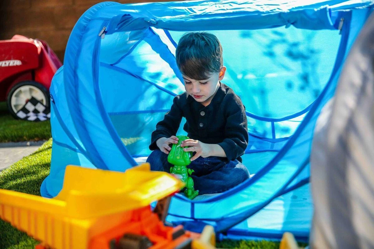 Deryan Peuter Luxe Campingbedje – Inclusief Zelfopblaasbare Matras - Blue 10 Deryan Peuter Luxe Campingbedje – Inclusief Zelfopblaasbare Matras - Blue - Afbeelding 8