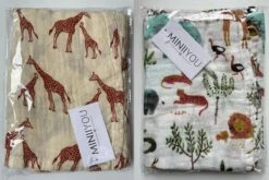 2 Stuks - Hydrofiele Doeken XL 120x120 Cm - Inbakerdoek Baby - Safari Giraf -Winkel Voor Babyproducten 1200x800 86