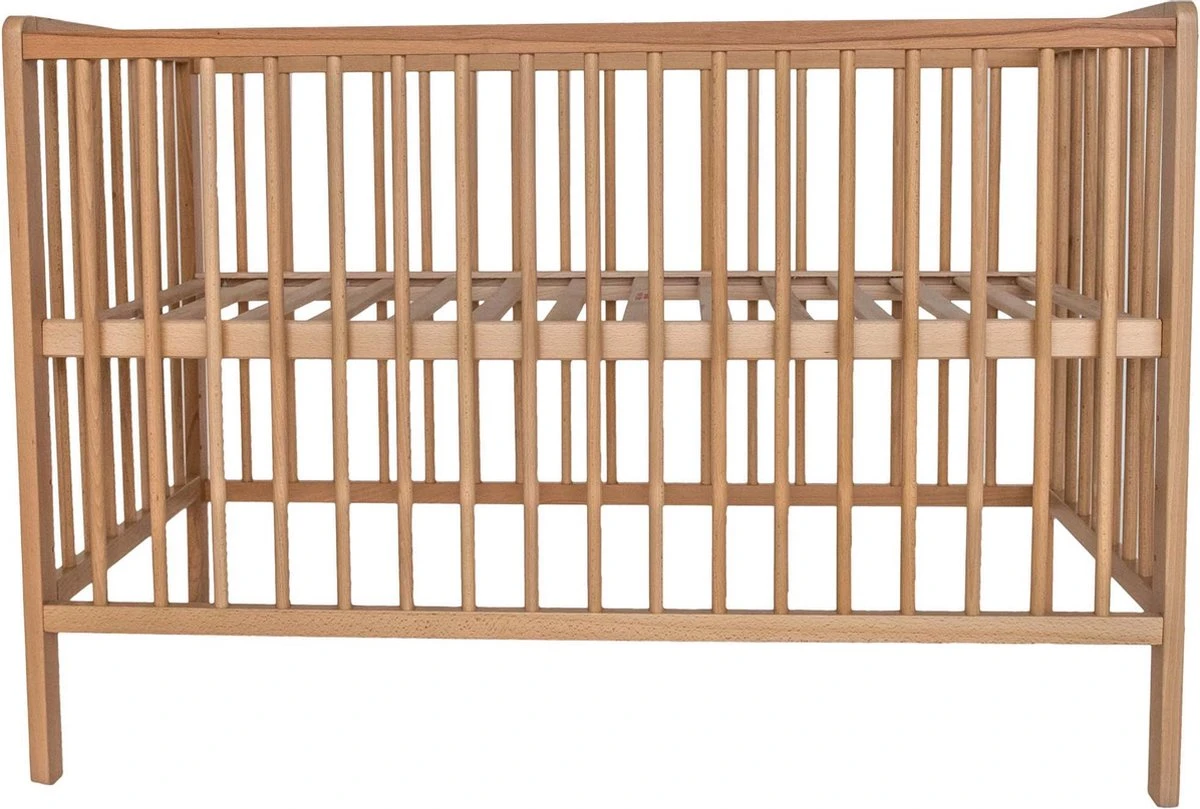 Prénatal Basis Ledikant - Naturel Hout - Babybed - 60x120cm 5 Prénatal Basis Ledikant - Naturel Hout - Babybed - 60x120cm - Afbeelding 3