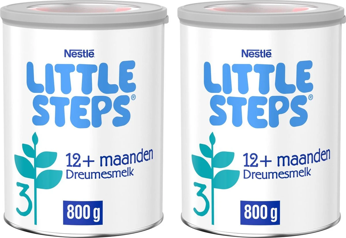 Little Steps Standaard 3 Flesvoeding - Vanaf 12 Maanden - 2 X 800 Gram 3 Little Steps Standaard 3 Flesvoeding - Vanaf 12 Maanden - 2 X 800 Gram