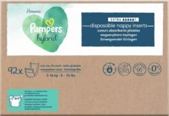 Pampers® Pampers Harmonie Hybrid - Wasbare Luier - 92 Absorberende Wegwerpbare Toplagen -Winkel Voor Babyproducten 1200x826