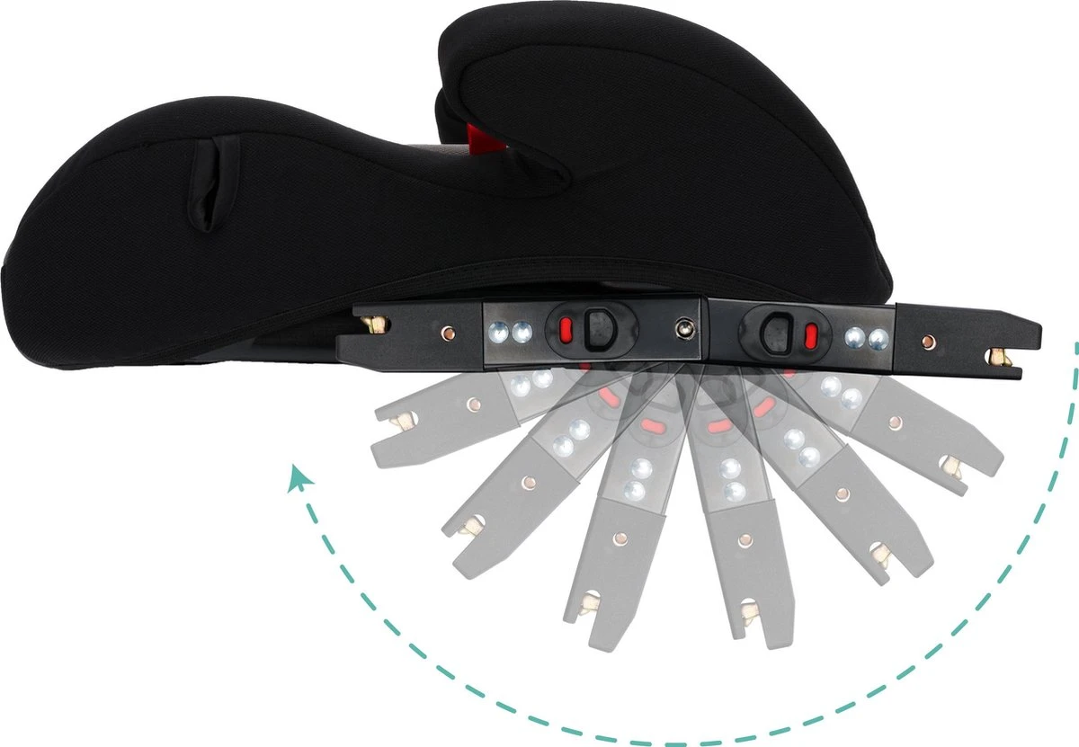 Auto Zitverhoger - Isofix - Autozitje - Kinderzitje - Zwart - Gecertificeerd - Fillikid 6 Auto Zitverhoger - Isofix - Autozitje - Kinderzitje - Zwart - Gecertificeerd - Fillikid - Afbeelding 4