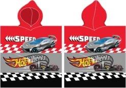 Hot Wheels Poncho Speed - 55 X 115 Cm - Katoen