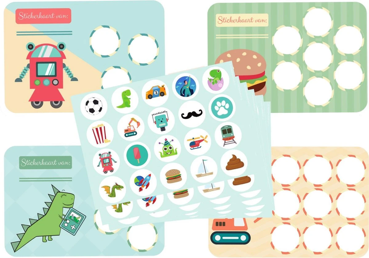 Beloningssysteem Jongen - Zindelijkheidstraining Kind - 20x Beloningskaart - 120 Stickers - Plasdiploma - Beloningsstickers 3 Beloningssysteem Jongen - Zindelijkheidstraining Kind - 20x Beloningskaart - 120 Stickers - Plasdiploma - Beloningsstickers