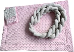 IL BAMBINI Gevlochten Baby Bed Bumper Treccia - Bedomrander - Box Omrander - Hoofdbeschermer - Boxrand - Bedbumper - Stootrand - Boxomrander - (3 Meter) Grijs -Winkel Voor Babyproducten 1200x843 2