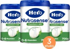 Hero Baby Nutrasense Comfort+ 1 - Flesvoeding Van 0 Tot 6 Maanden - 3 X 700 Gram -Winkel Voor Babyproducten 1200x844 2