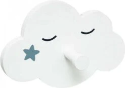 Kapstok Hout Ster - Maan - Wolkje. Set Van 3 Stuks. Kinderkapstok Wit - Blauw -Winkel Voor Babyproducten 1200x848 2