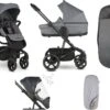 Easywalker Harvey 3 / Harvey³ Voordeelset Bestaande Uit Kinderwagen, Reiswieg, Voetenzak, Regenhoes Voor Zitting En Reiswieg, Hoes Voor De Reiswiegmatras - Kleur Fossil Grey -Winkel Voor Babyproducten 1200x867 3