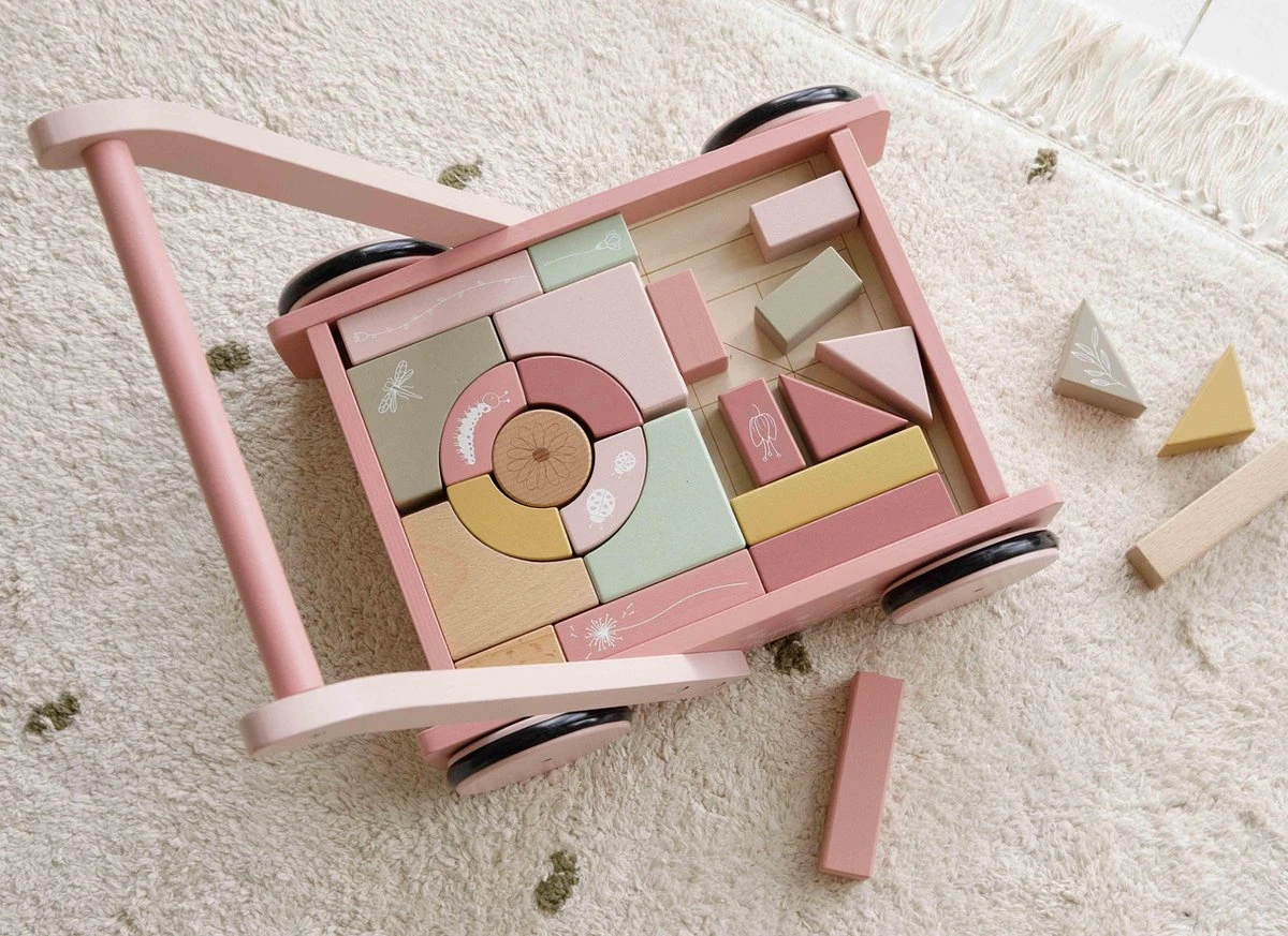 Little Dutch - Blokkenkar Wild Flowers 12 Little Dutch - Blokkenkar Wild Flowers - Afbeelding 10