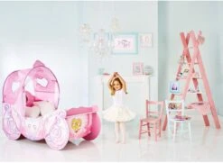 Disney Princess - Koetsbed - Met Led Verlichting - Roze -Winkel Voor Babyproducten 1200x879