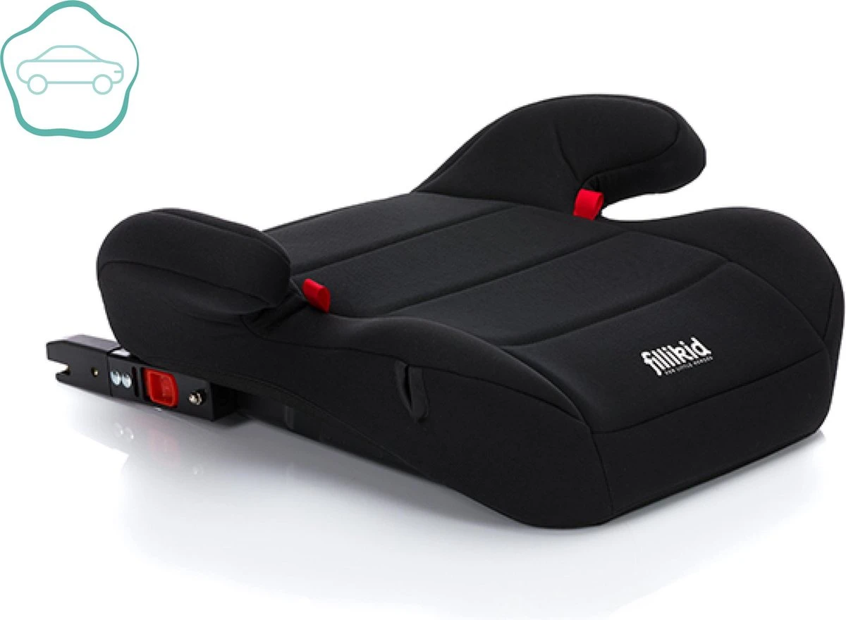 Auto Zitverhoger - Isofix - Autozitje - Kinderzitje - Zwart - Gecertificeerd - Fillikid 3 Auto Zitverhoger - Isofix - Autozitje - Kinderzitje - Zwart - Gecertificeerd - Fillikid