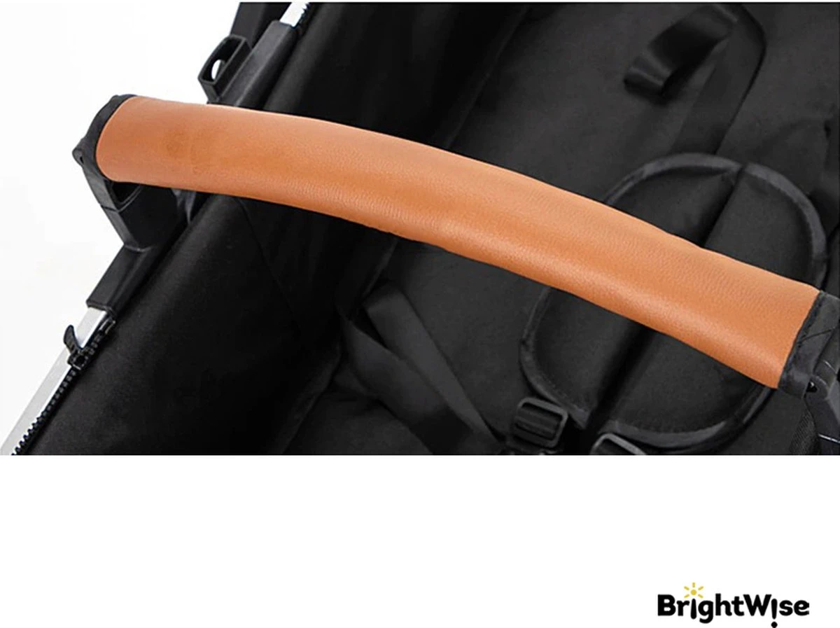 Merkloos BrightWise® Luxe Kinderwagen 3 In 1 Voldoet Aan Alle Europese Veiligheidscertificaten - Wandelwagen - Kinderwagen 3-in-1 Incl Autostoel - Kinderwagen Maxi Cosi – Buggy 3 In 1 - Newborn - Leer - Bruin 13 Merkloos BrightWise® Luxe Kinderwagen 3 In 1 Voldoet Aan Alle Europese Veiligheidscertificaten - Wandelwagen - Kinderwagen 3-in-1 Incl Autostoel - Kinderwagen Maxi Cosi – Buggy 3 In 1 - Newborn - Leer - Bruin - Afbeelding 11