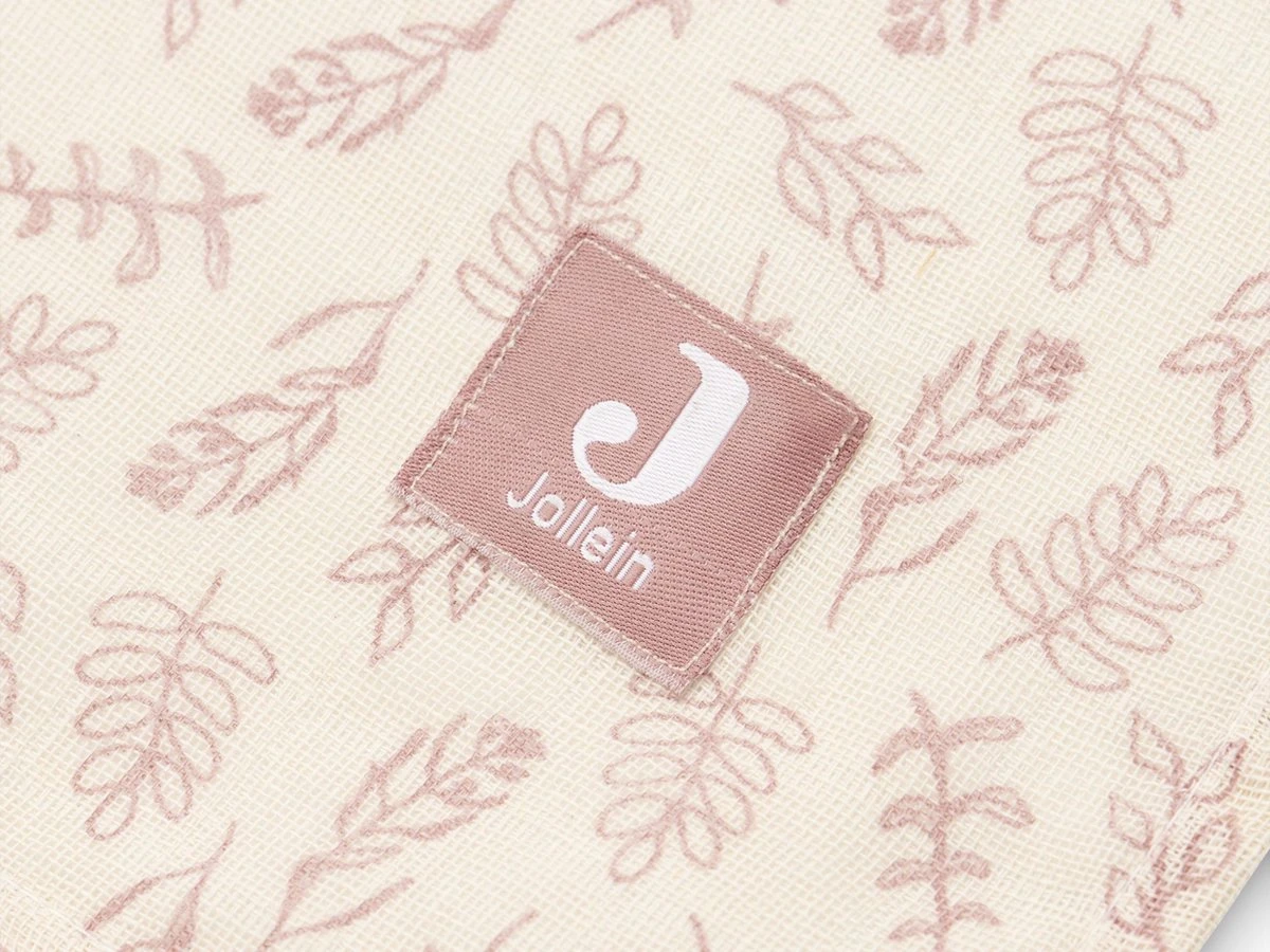 Jollein Hydrofiel Multidoek Meadow 115x115cm - Rosewood - 2 Stuks 6 Jollein Hydrofiel Multidoek Meadow 115x115cm - Rosewood - 2 Stuks - Afbeelding 4