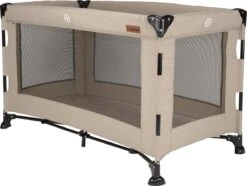Reisbed Novi Baby® Nora Luxe Sand/Black -Winkel Voor Babyproducten 1200x906 2