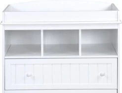 GoodVibes - Baby Commode Met 2 Ruime Lades En 3 Compartimenten - 50 X 93.5 X 88 Cm (DxBxH) - Wit -Winkel Voor Babyproducten 1200x918 1
