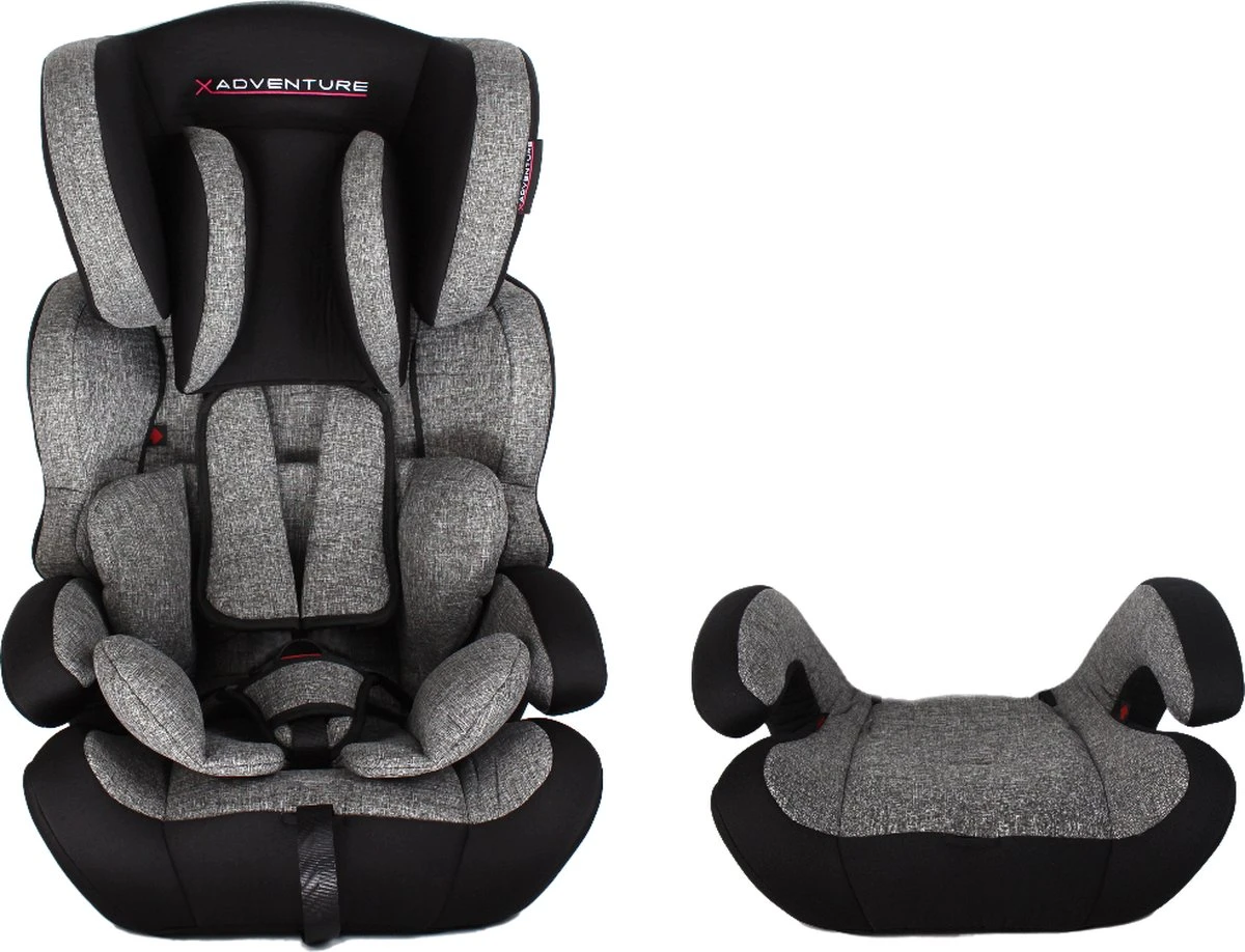 X Adventure Autostoel Premium Groep 1/2/3 (9-36 Kg) - Grijs 3 X Adventure Autostoel Premium Groep 1/2/3 (9-36 Kg) - Grijs