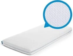 AeroSleep® Hoeslaken - Bed - 120 X 60 Cm - Wit -Winkel Voor Babyproducten 1200x930