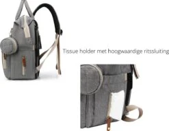 Humpy Dumpy Stijlvolle Luiertas Rugzak (Zwart) Met Uitschuifbaar Verschoon/ Slaap Bedje. Incl. Verschoon Matje, USB Poort & Buggy Straps -Winkel Voor Babyproducten 1200x930 4