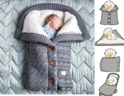 Levabe Baby Voetenzak - Baby Slaapzak - Kinderwagen - Kinderwagen - All Season - 70 CM - Grijs -Winkel Voor Babyproducten 1200x931 1