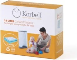 Korbell Luieremmer Navulling - 15L Zak - 3 Stuks -Winkel Voor Babyproducten 1200x931