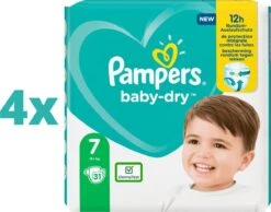 Pampers® Pampers Baby-Dry Luiers - Maat 7 (+15 Kg) - 124 Stuks - Maandbox -Winkel Voor Babyproducten 1200x942 1