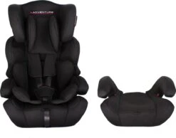 X Adventure Autostoel Premium Groep 1/2/3 (9-36 Kg) - Zwart