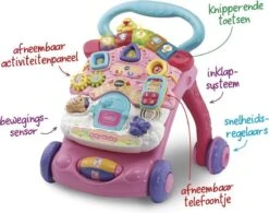 VTech 2 In 1 Baby Walker - Educatief Babyspeelgoed - Roze - 9 Tot 36 Maanden -Winkel Voor Babyproducten 1200x946 1