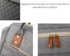 Humpy Dumpy Stijlvolle Luiertas Rugzak (Zwart) Met Uitschuifbaar Verschoon/ Slaap Bedje. Incl. Verschoon Matje, USB Poort & Buggy Straps -Winkel Voor Babyproducten 1200x950 5