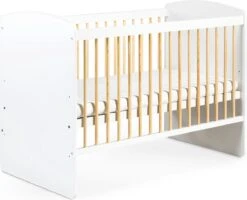 MamaLoes Karolina Ledikant - 60 X 120 Cm - Wit/Naturel - Verstelbare Bodem -Winkel Voor Babyproducten 1200x972 3