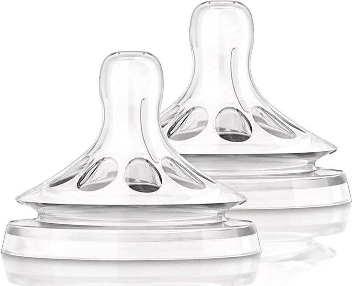 Philips AVENT Natural Speen - 1M+ - Langzame Toevoer - 2 Stuks 6 Philips AVENT Natural Speen - 1M+ - Langzame Toevoer - 2 Stuks - Afbeelding 4