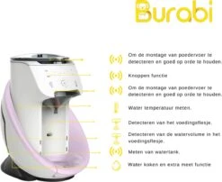 BURABI Automatische Baby Fles Maker | Fles Voeding Apparaat | Baby Senseo | Met App | Baby Verzorging | Baby Melk | Fles Bereiding | Babymelk | Baby Voeding 20 BURABI Automatische Baby Fles Maker | Fles Voeding Apparaat | Baby Senseo | Met App | Baby Verzorging | Baby Melk | Fles Bereiding | Babymelk | Baby Voeding -Winkel Voor Babyproducten 1200x979 3