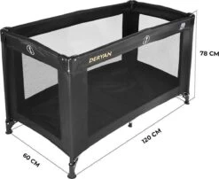 Deryan Believer Campingbedje - 120x60cm - Zwart -Winkel Voor Babyproducten 1200x979 4
