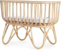 Wieg - Rotan Wiegje - Inclusief Matras | Childhome