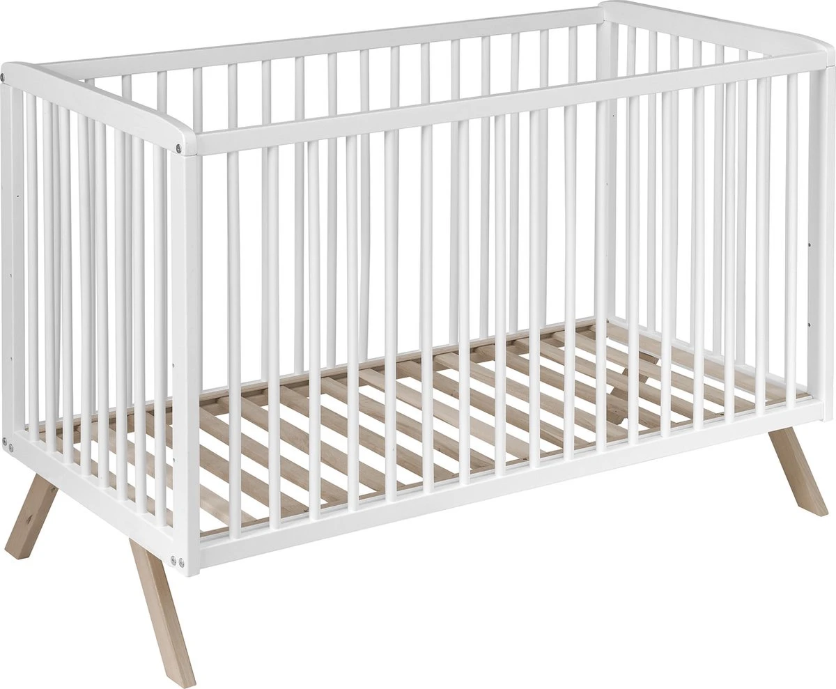Cabino Baby Bed / Ledikant Teresa Met Verstelbare Bodem - Wit 60 X 120 Cm