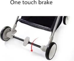 WOOSH New Buggy - Zwart - One Hand Folding - 3 Slaapstanden - Wandelwagen Tot 25 Kg - Regenhoes - Bekerhouder - Muggennet -Winkel Voor Babyproducten 1200x990 6