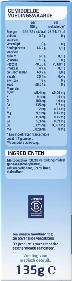 Nutrilon Nutriton – Bij Spugen Toe Te Voegen Aan Borst- En Flesvoeding – 135g 12 Nutrilon Nutriton – Bij Spugen Toe Te Voegen Aan Borst- En Flesvoeding – 135g -Winkel Voor Babyproducten 310x1200